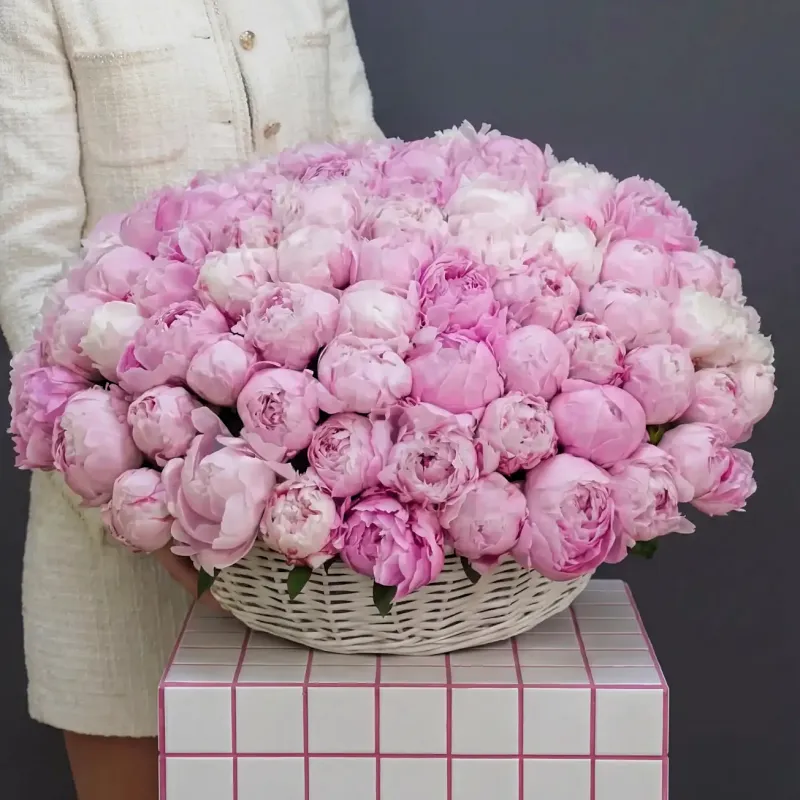 ПИОНЫ Букет 101 пион