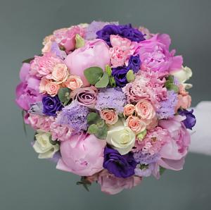 Свадебные букеты из эустомы