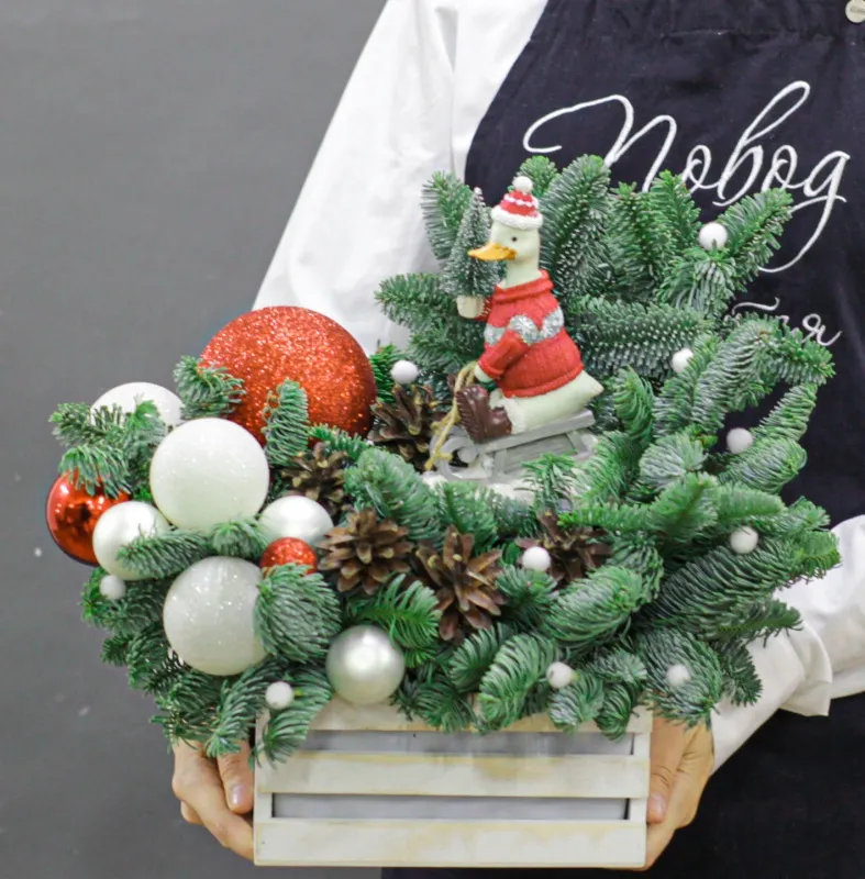 Новый год Упряжка Санты