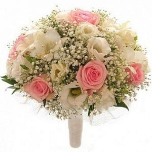 Свадебные букеты из гипсофилы