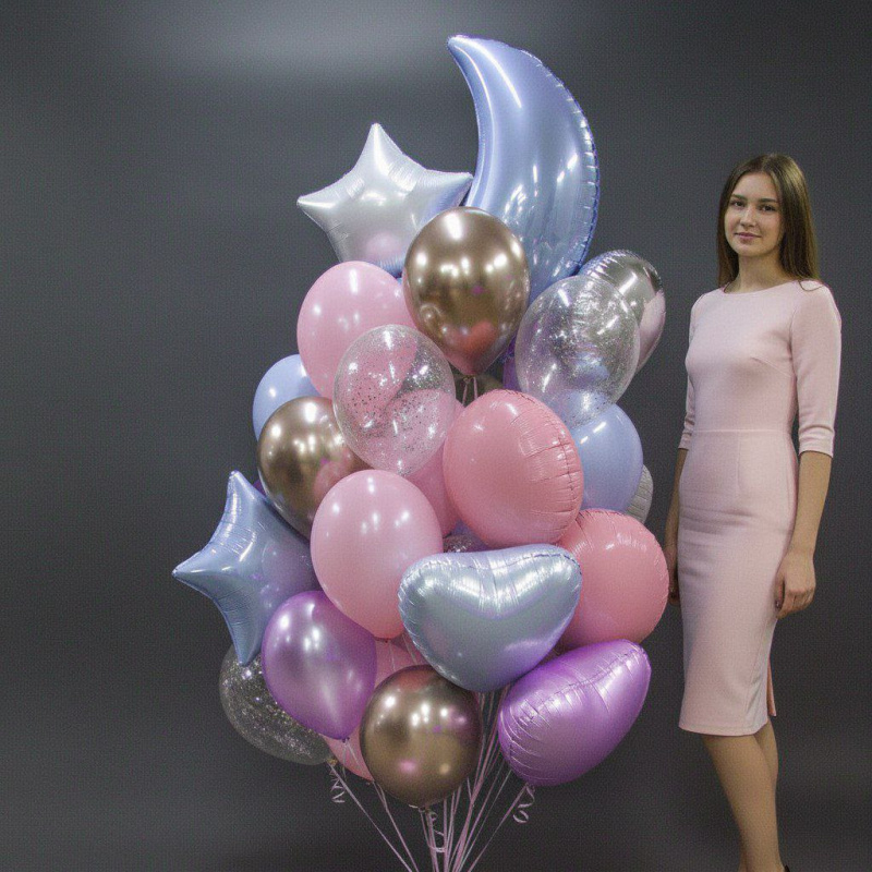 Облако шаров"Ванилла айс"