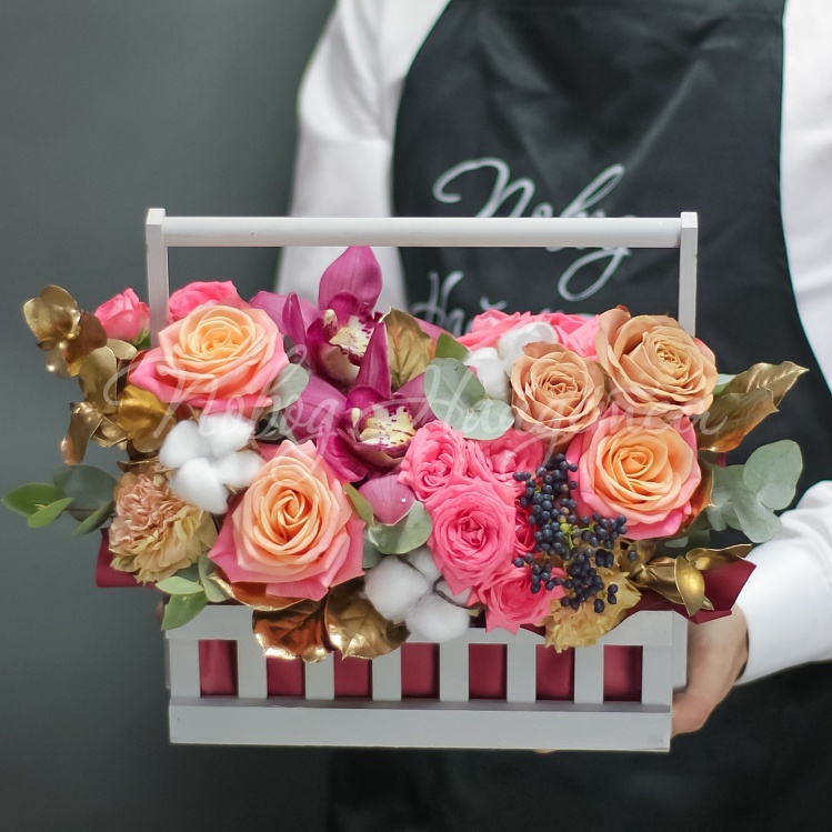 Композиции ко Дню Учителя из живых цветов