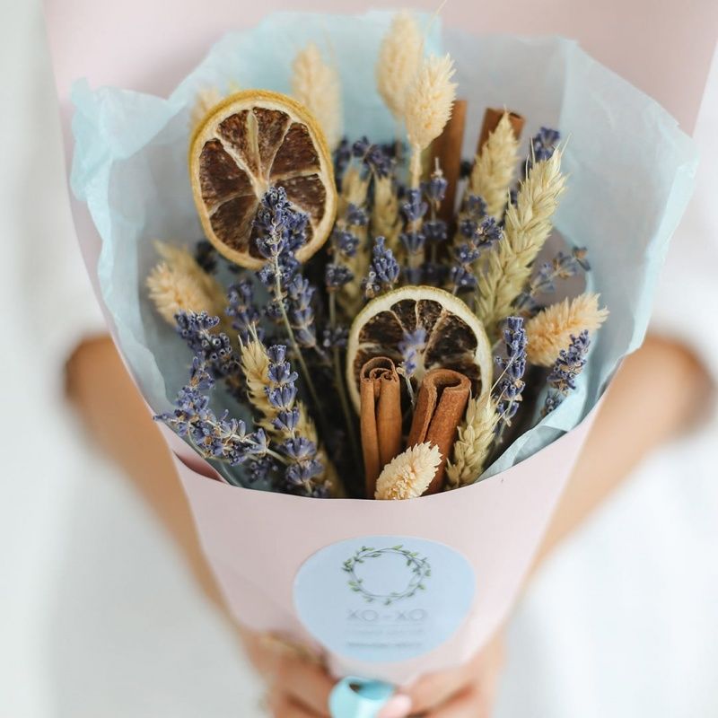 Букет невесты из сухоцветов