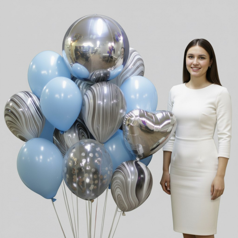 Шары Облако шаров"Небо в тучах"