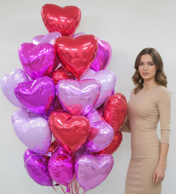 Облако шаров "Сердце"