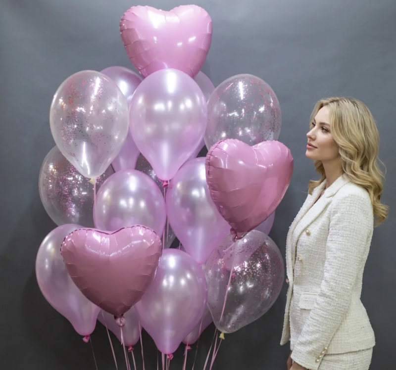 Обычные шары, облака из шаров Облако шаров"Пудровый"