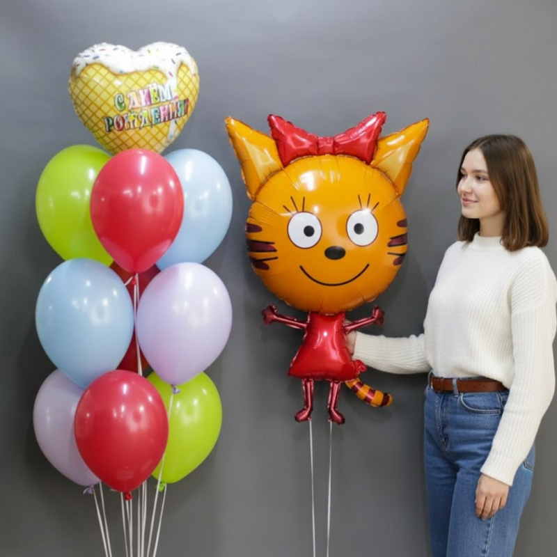 Облако шаров "Праздник Карамельки"