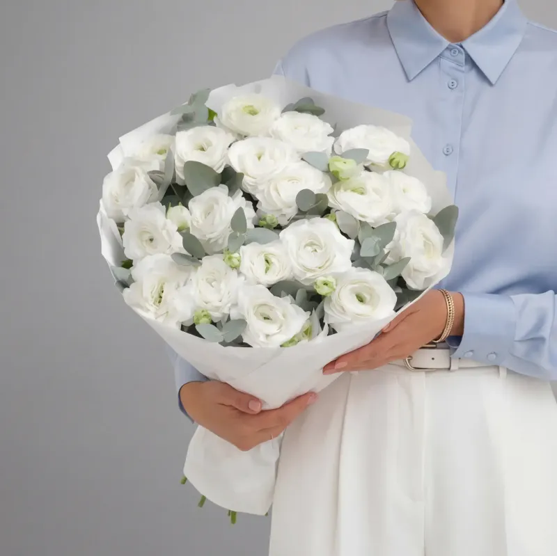 РАНУНКУЛЮСЫ Букет Первый снег