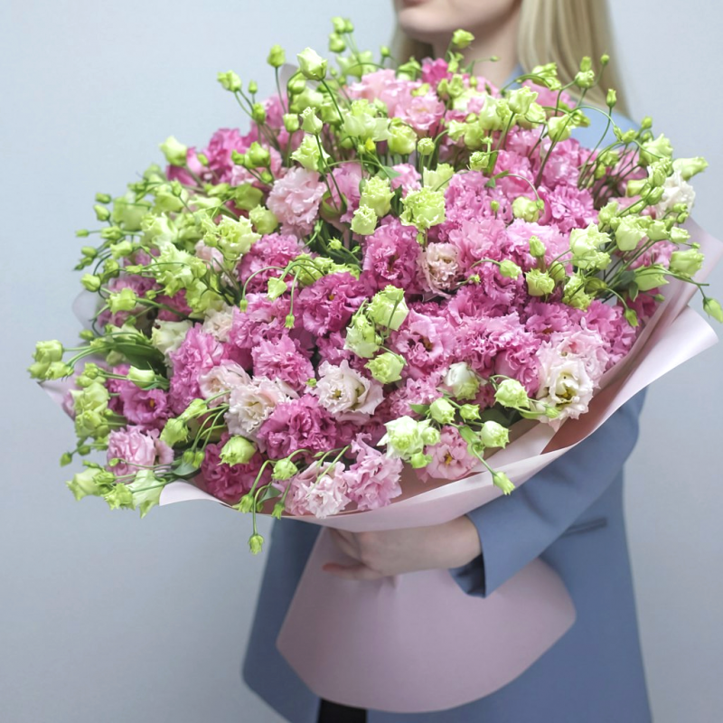 Букет с ЭУСТОМОЙ Букет Миэль