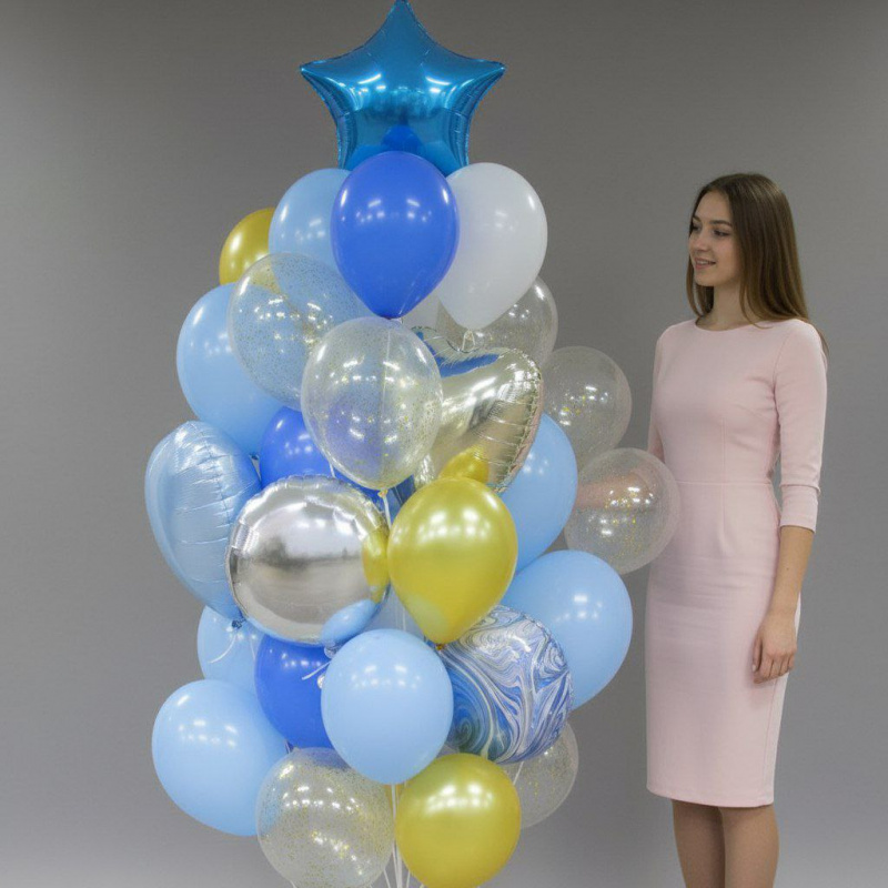 Облако шаров "Свежая волна"