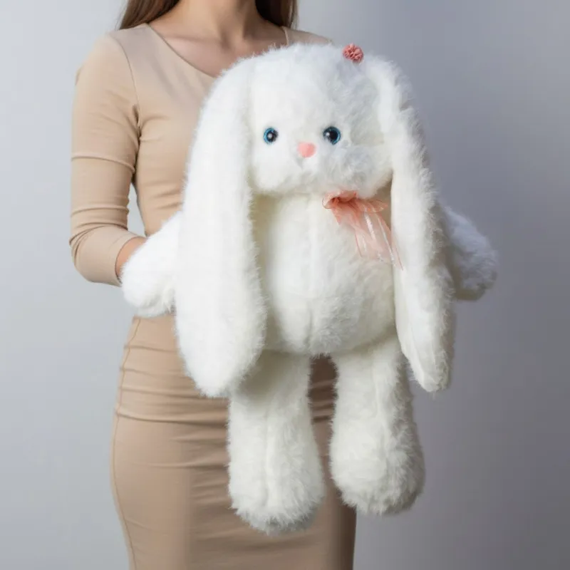 Мягкие игрушки Белый зайка, 60 см