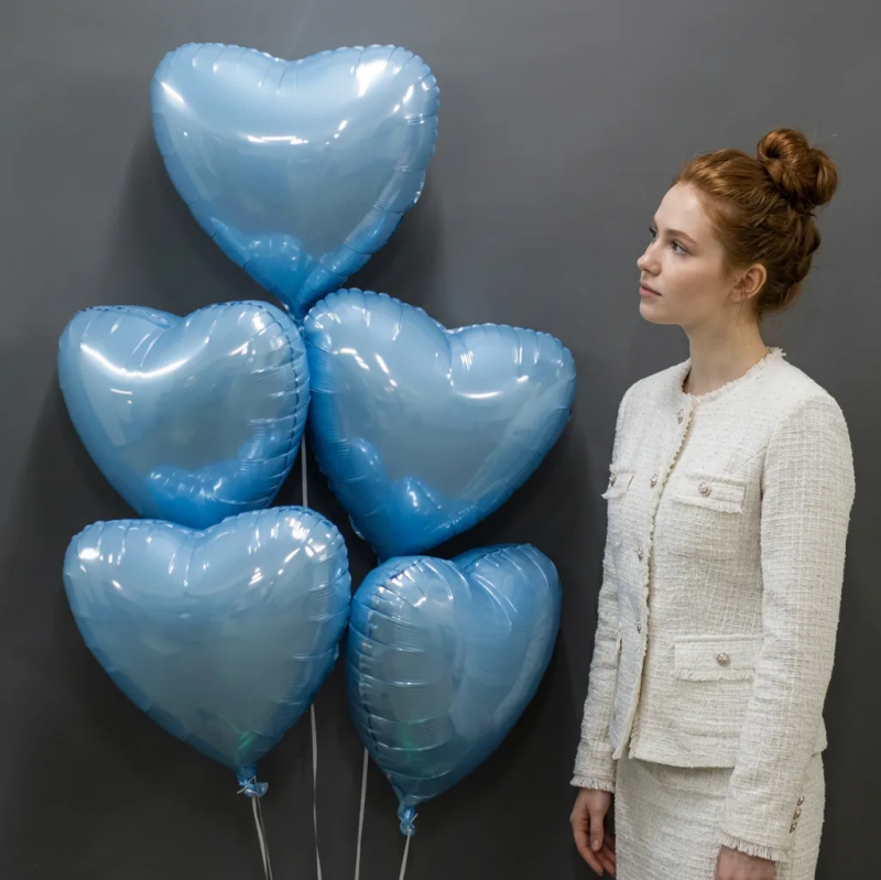 Обычные шары, облака из шаров Облако шаров "Нежное сердце"