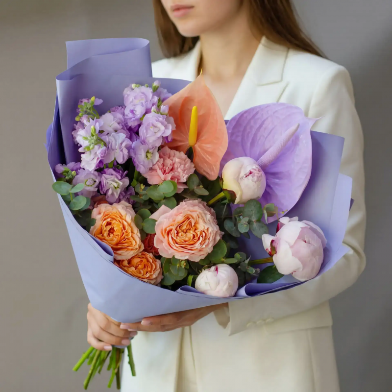 Букет с ПИОНАМИ Букет Арабская ночь