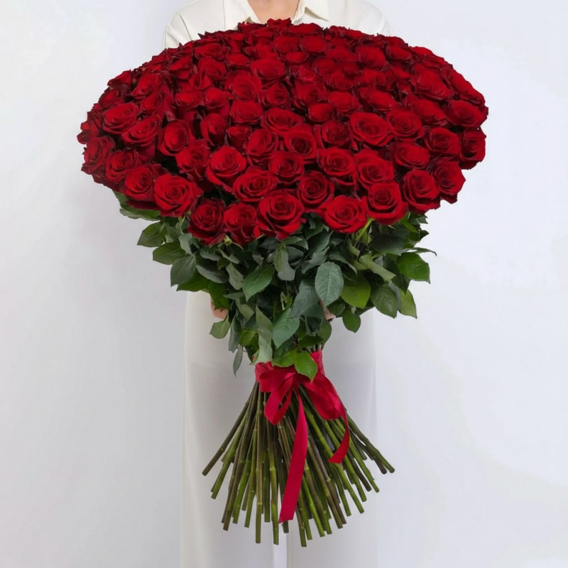 Розы ОГРОМНЫЕ: 100-170 см Букет Карма