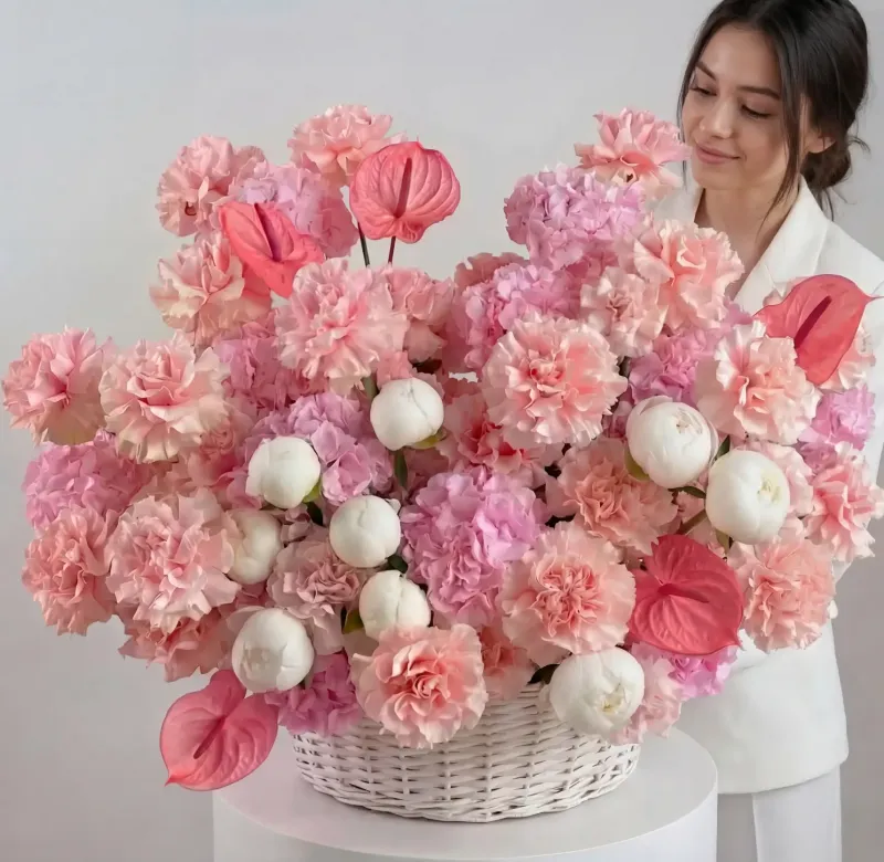 Букеты с ГОРТЕНЗИЯМИ Букет Источник счастья