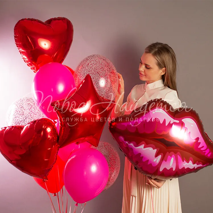 Воздушные шары на 14 февраля