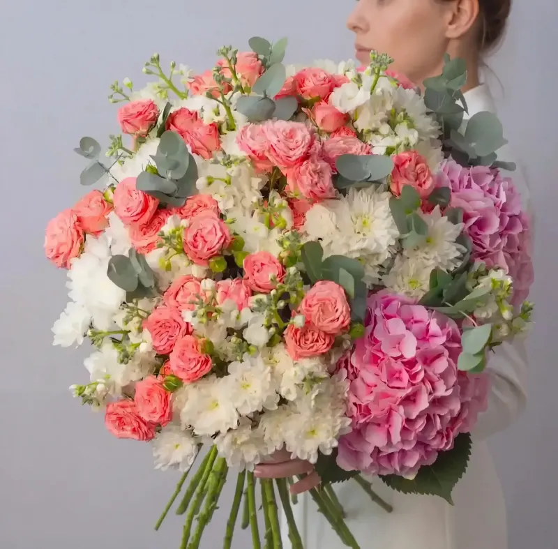 Букеты с ГОРТЕНЗИЯМИ Букет Сумеречная нега