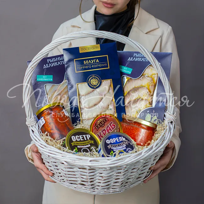 Рыбные корзины с морепродуктами