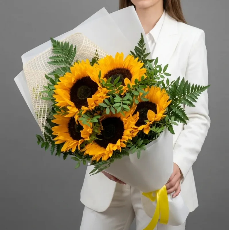 Цветы Букет Солнечные лучи