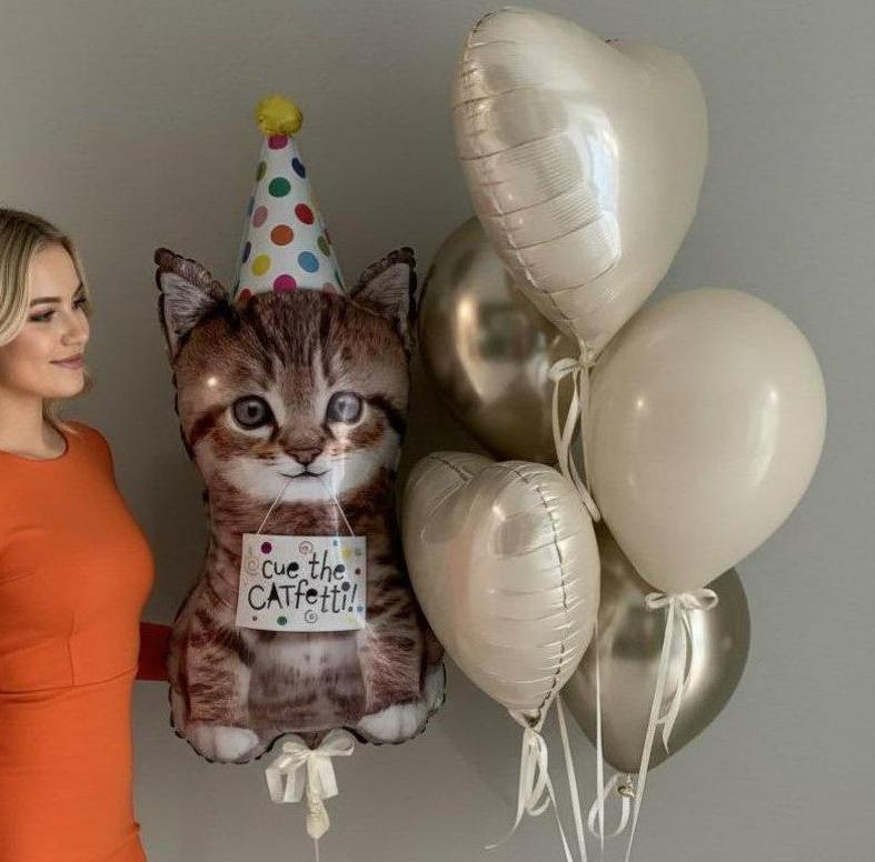 Шары Облако шаров" Котик Мур"