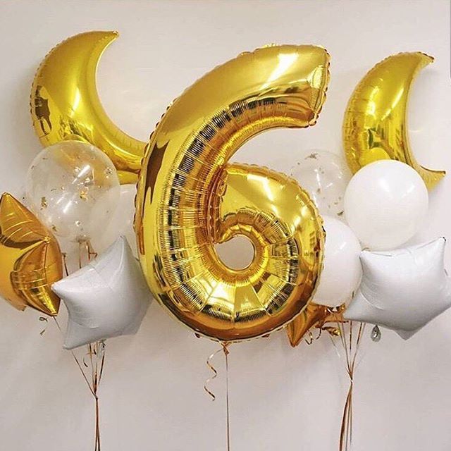 Облако шаров "6 лет"