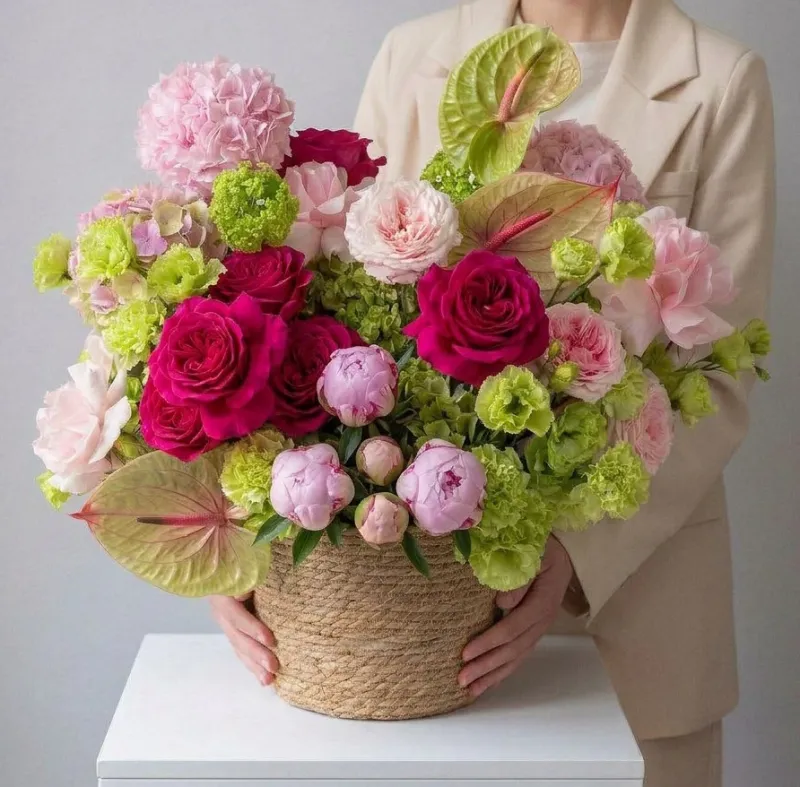 Французские розы Букет Особенный шарм