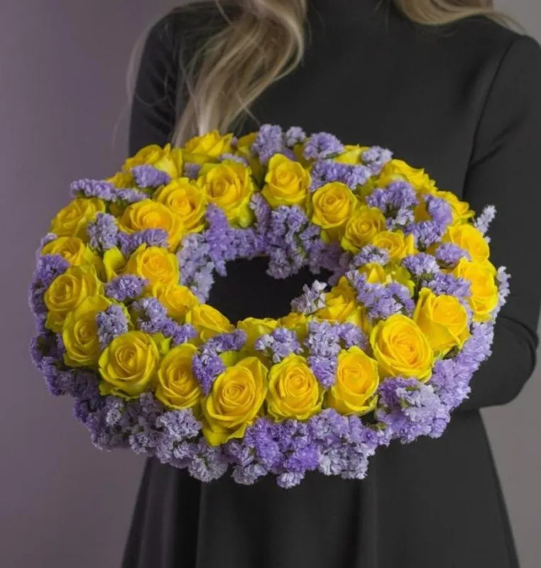 Траурные композиции Букет Траурная композиция №14