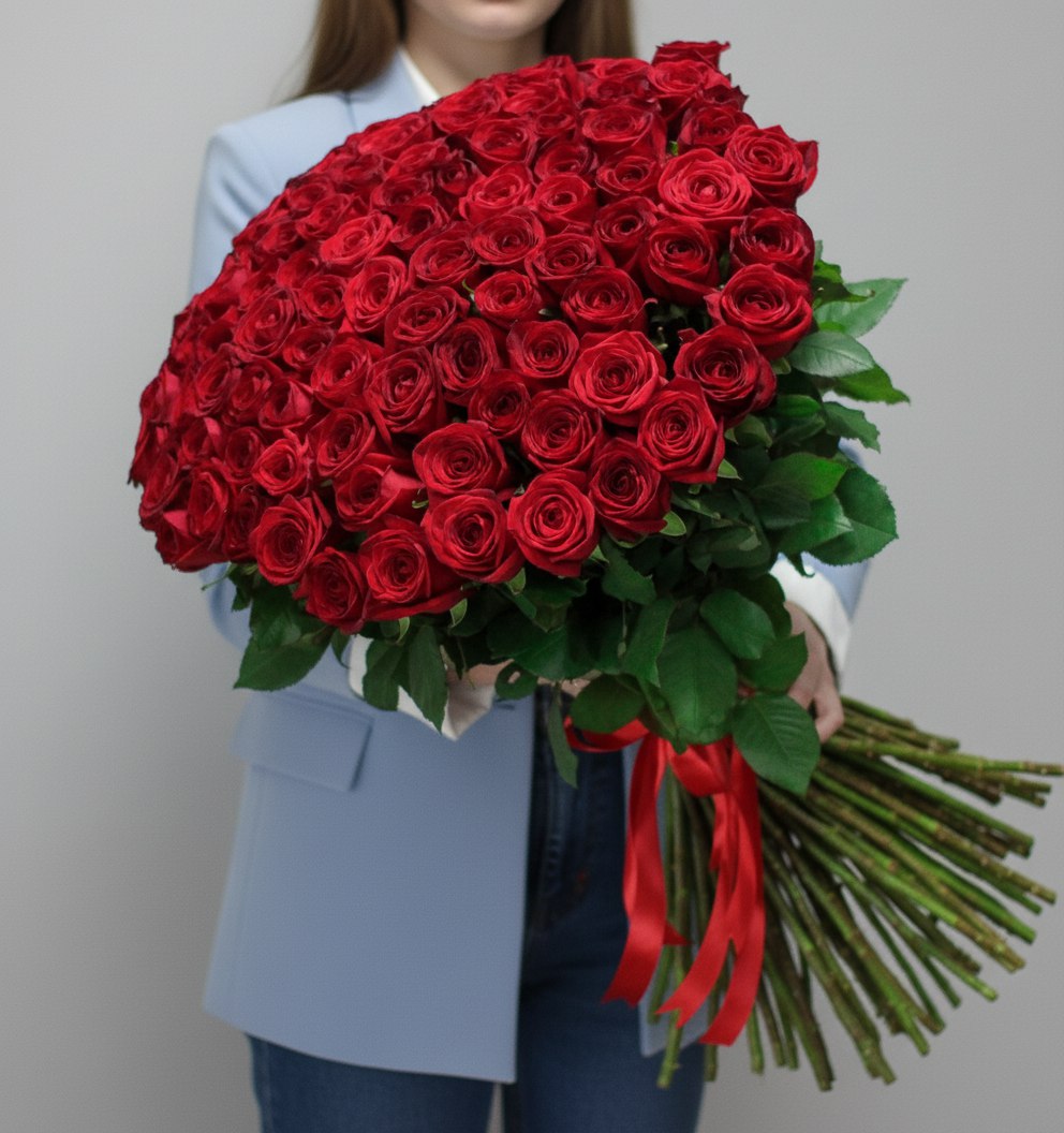 Букеты 75 роз