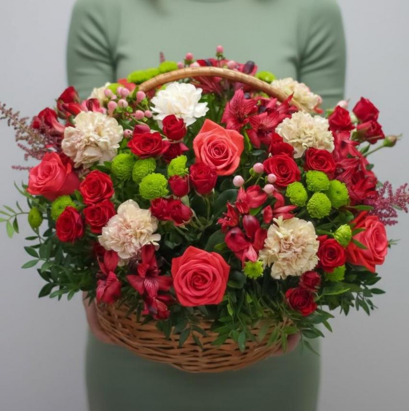 Корзина Чарующий красный