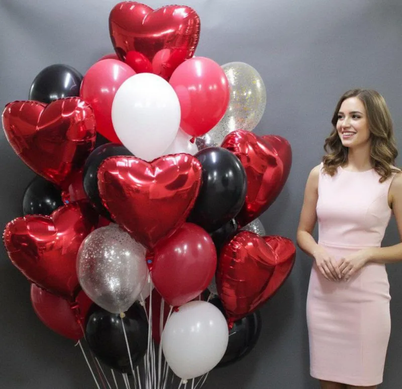 Обычные шары, облака из шаров Облако шаров "Влюбленный по уши"