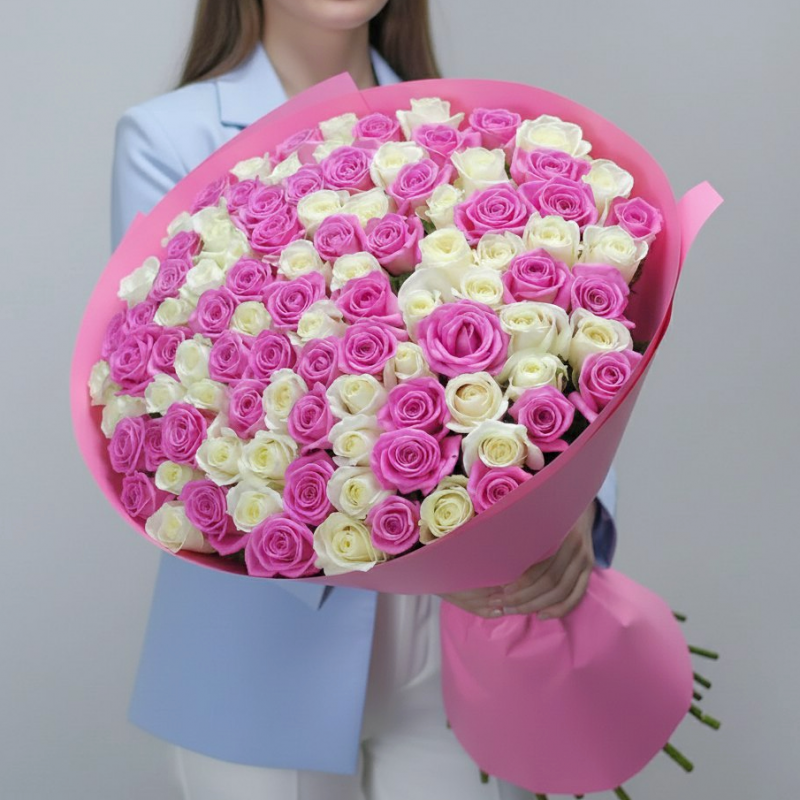 101 роза Букет Принцесса