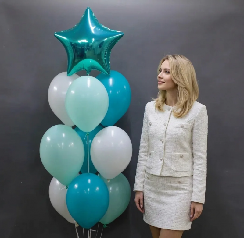 Обычные шары, облака из шаров Облако шаров "Голубые облака"