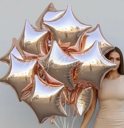 Облако шаров"Голд Стар"