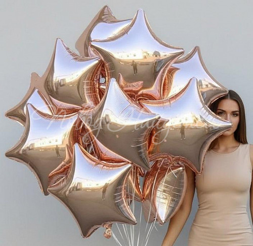 Облако шаров"Голд Стар"