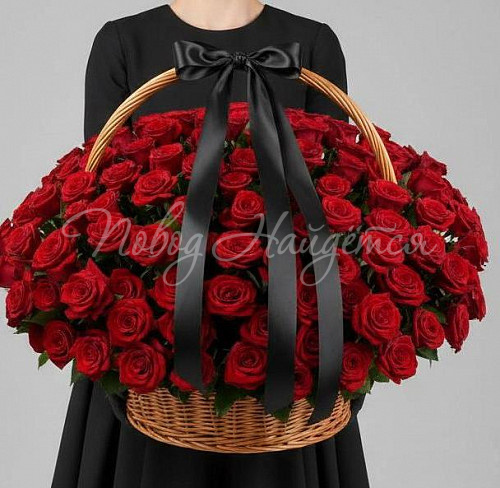 Траурные композиции Букет Траурная корзина №5