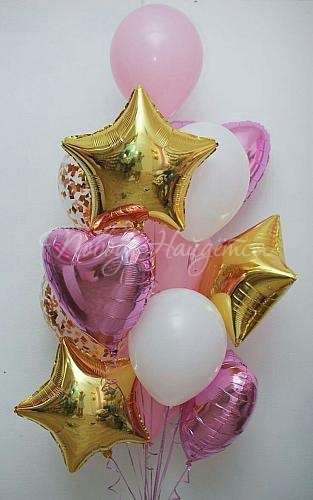 Воздушные шары «Облако шаров"Нежность розовая"»