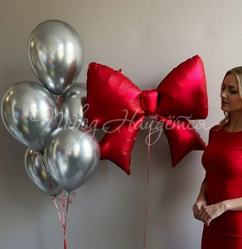 Шары Облако шаров "Красный Бант" — Повод Найдется