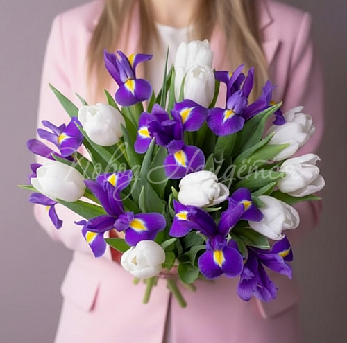 Букет с ТЮЛЬПАНАМИ Букет В ожидании весны