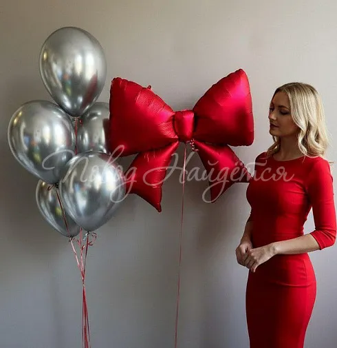 Шары Облако шаров "Красный Бант" — Повод Найдется