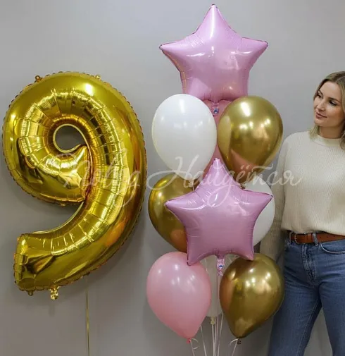 Шары Облако шаров"Счастье в  руках" — Повод Найдется