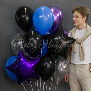 Обычные шары, облака из шаров Облако шаров "Брутальный"