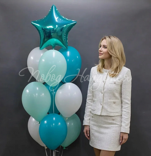 Облако шаров "Голубые облака"