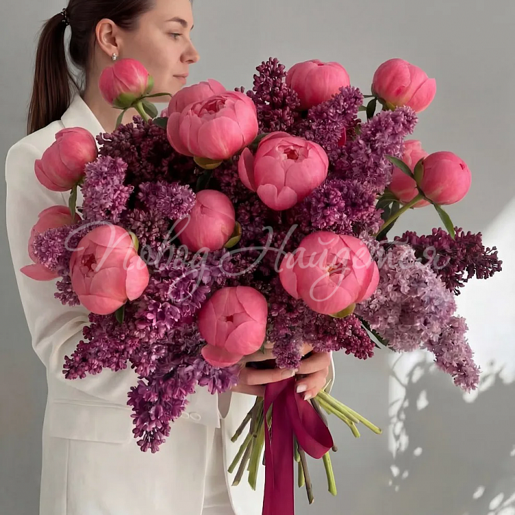 Букет Коралловый закат