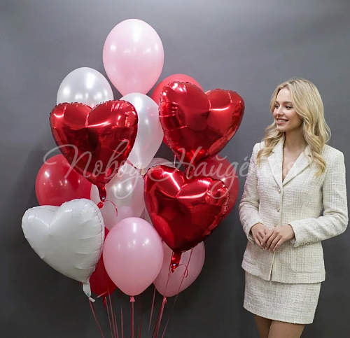 Воздушные шары Облако шаров "Теплая встреча"