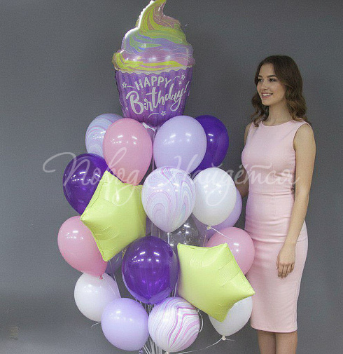 Облако шаров"Нежные объятия"