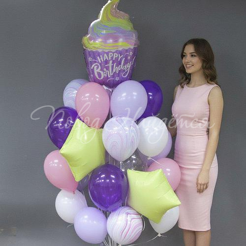 Облако шаров"Нежные объятия"