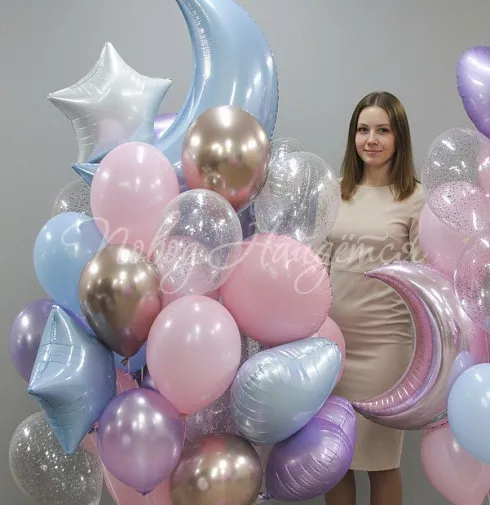 Облако шаров"Воздушное небо"