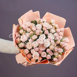 Розы Букет Кремовый шик