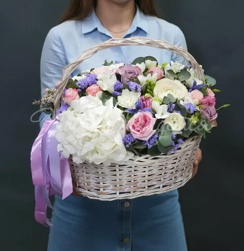 Корзина Пудровый сон — Повод Найдется