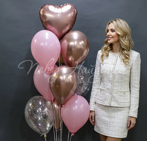 Воздушные шары Шары Облако шаров "Милая парочка"
